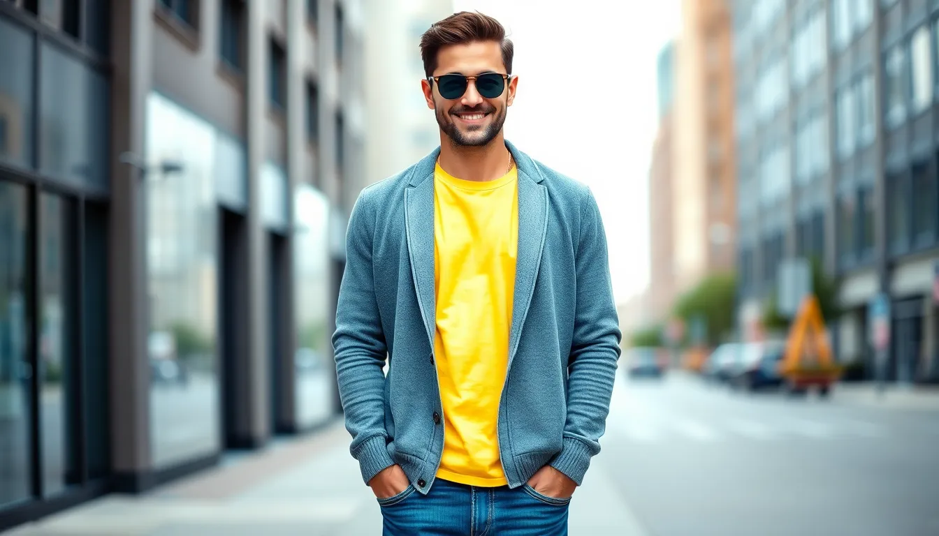 25 Stylish Yellow T-Shirt Outfits for Men: From Casual to Professional Looks 8 25 Stylish Yellow T-Shirt Outfits for Men: From Casual to Professional Looks 7