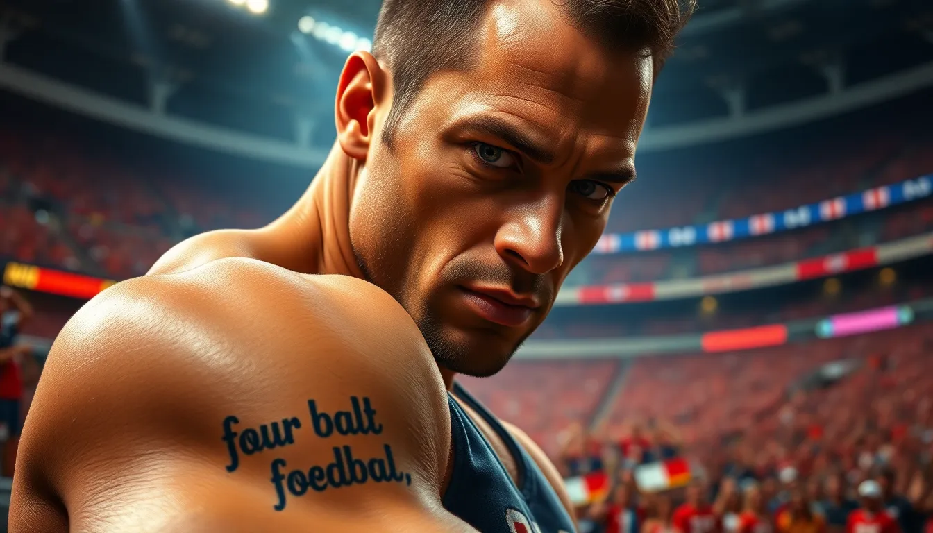 50+ Badass American Football Tattoo Ideas for Men Who Bleed Team Colors 10 50+ Badass American Football Tattoo Ideas for Men Who Bleed Team Colors 9