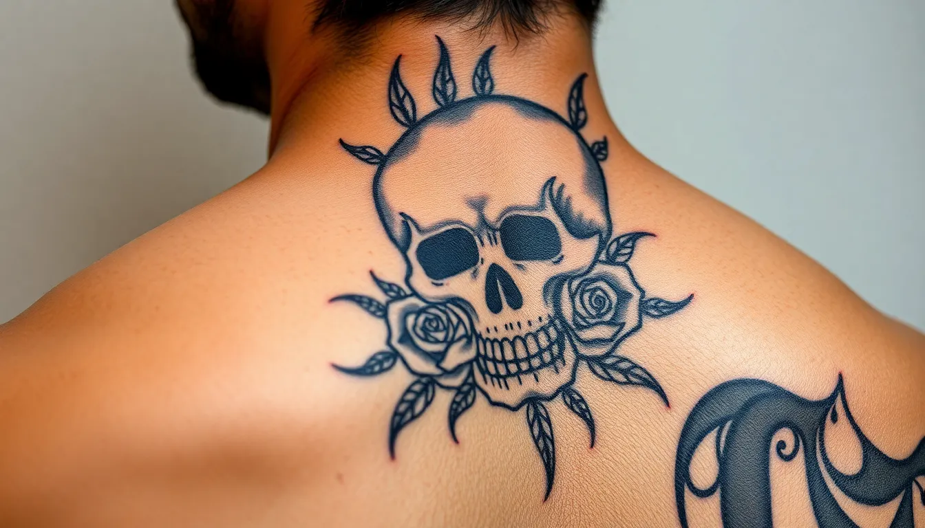 50+ Bold Back Neck Tattoo Ideas for Men That Command Attention in 2025 10 50+ Bold Back Neck Tattoo Ideas for Men That Command Attention in 2025 9