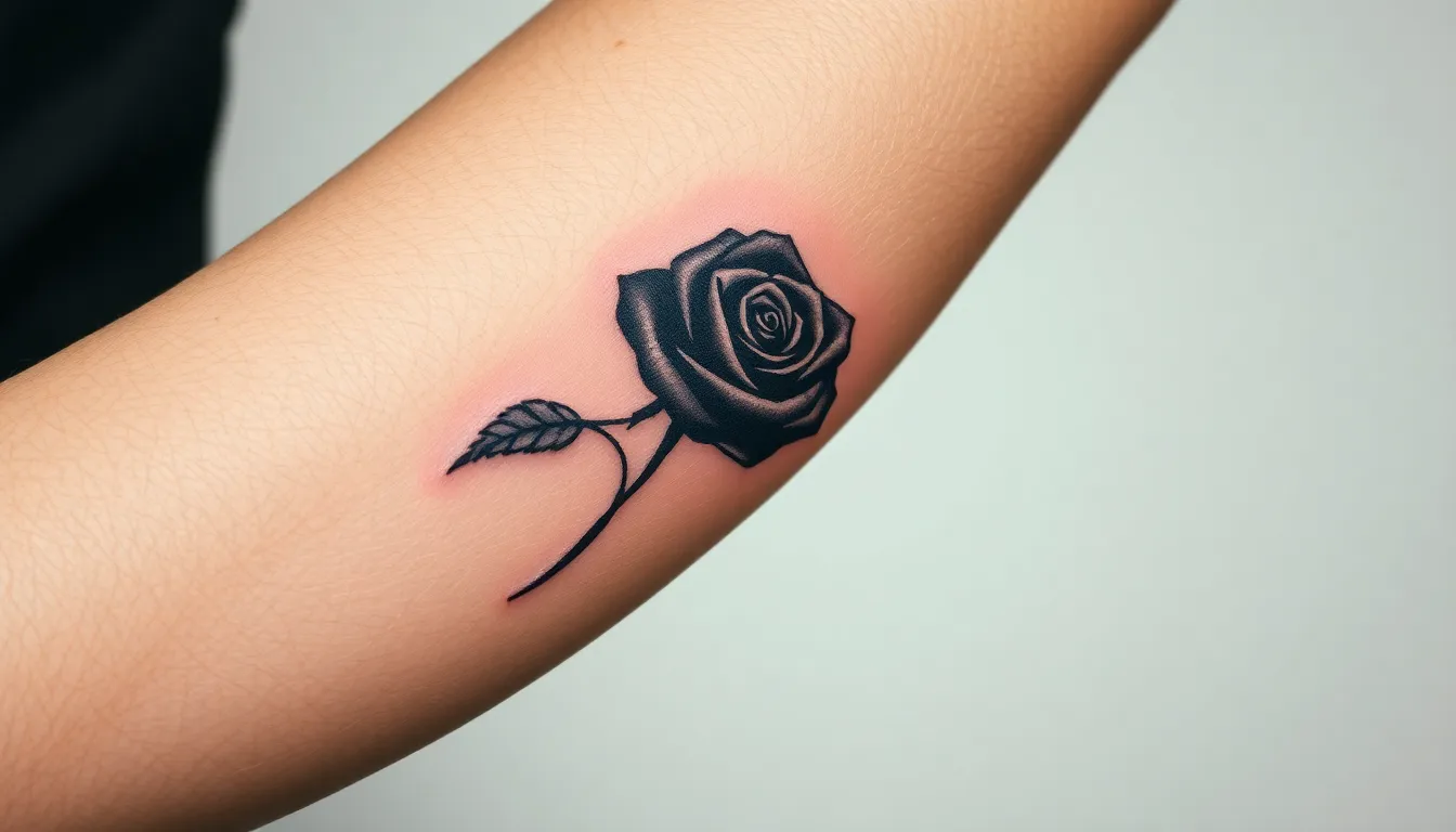 Black Rose Tattoo for Men: Bold Designs, Meanings & Complete Guide 2025 10 Black Rose Tattoo for Men: Bold Designs, Meanings & Complete Guide 2025 9