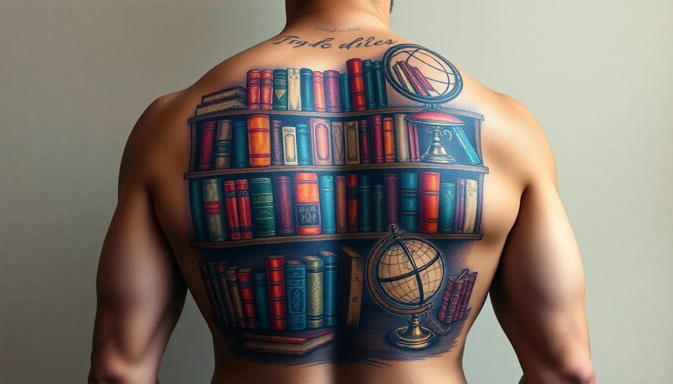 50+ Masculine Book Tattoo Ideas for Men Who Love Literature (2025) 10 50+ Masculine Book Tattoo Ideas for Men Who Love Literature (2025) 9