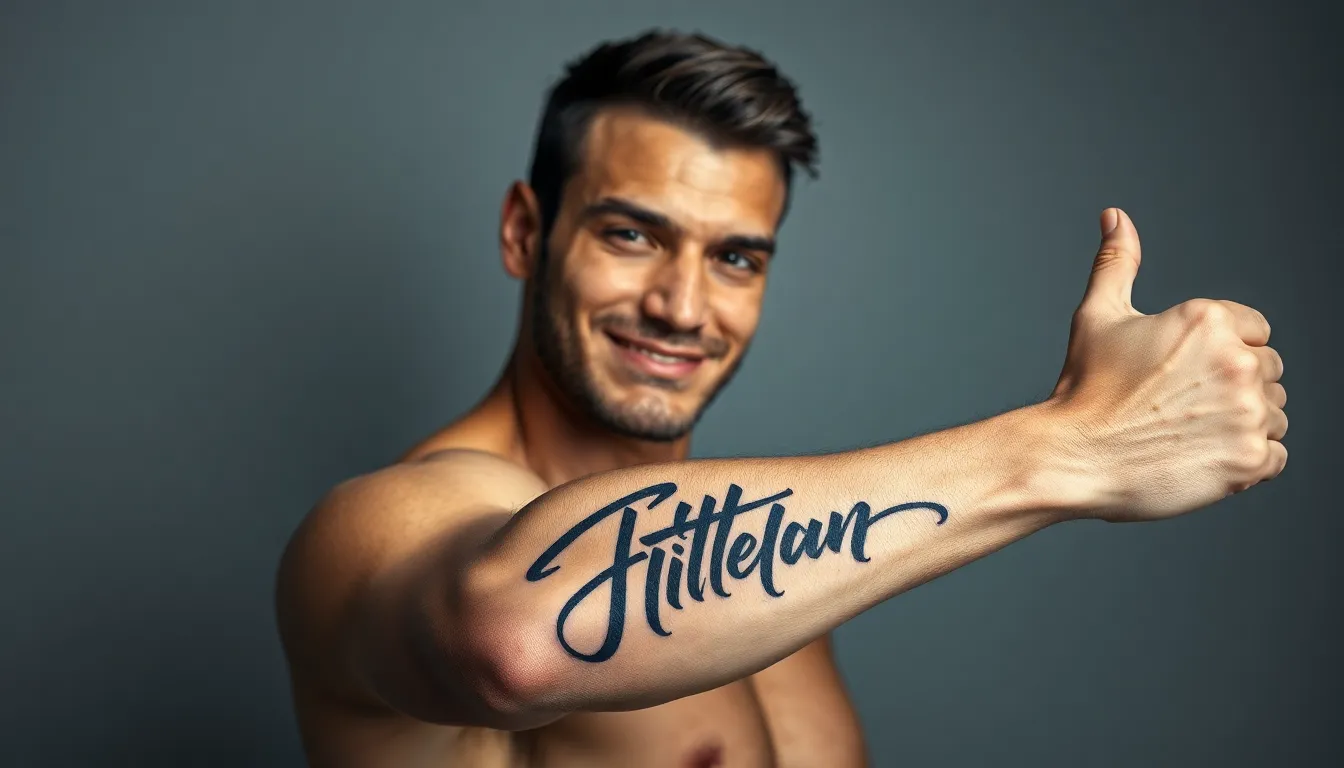 25 Best Cursive Tattoo Fonts for Men: Bold Scripts That Command Respect 10 25 Best Cursive Tattoo Fonts for Men: Bold Scripts That Command Respect 9