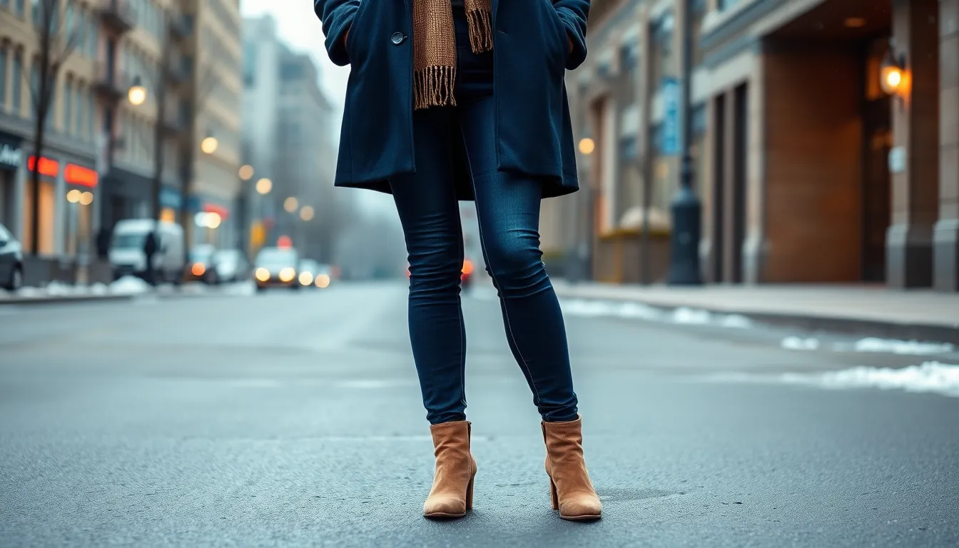25 Stylish Dark Blue Jeans Winter Outfit Ideas That Actually Look Expensive 10 25 Stylish Dark Blue Jeans Winter Outfit Ideas That Actually Look Expensive 9