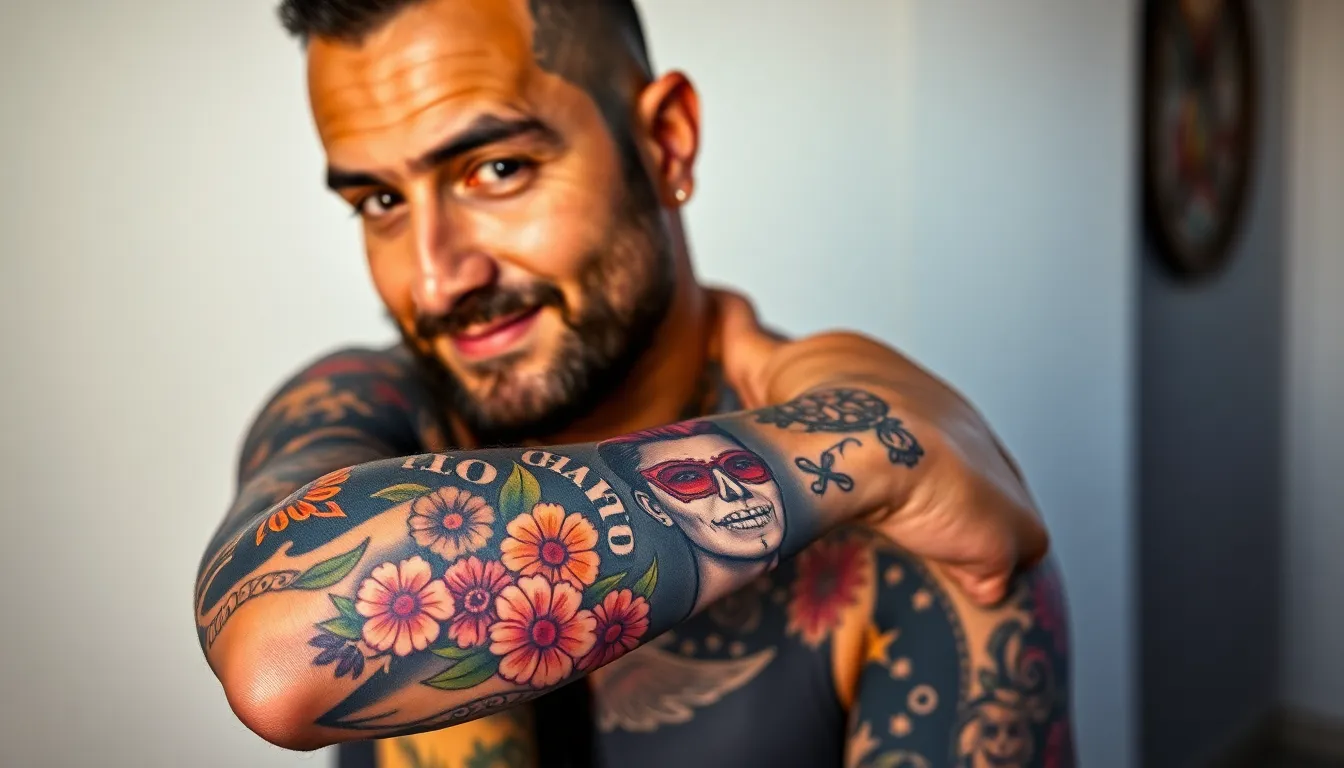 50+ Dia de los Muertos Tattoo Ideas Men Love: Bold Designs & Cultural Meaning 10 50+ Dia de los Muertos Tattoo Ideas Men Love: Bold Designs & Cultural Meaning 9