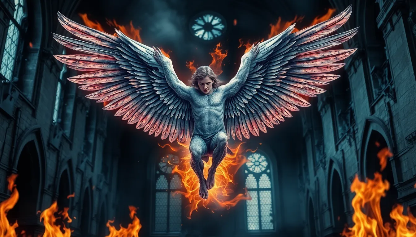 Falling Angel Tattoo for Men: 50+ Powerful Designs & Hidden Meanings Revealed 10 Falling Angel Tattoo for Men: 50+ Powerful Designs & Hidden Meanings Revealed 9