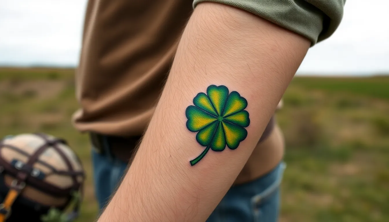 50 Best Four Leaf Clover Tattoo Ideas for Men: Designs, Meanings & Placement Tips 10 50 Best Four Leaf Clover Tattoo Ideas for Men: Designs, Meanings & Placement Tips 9