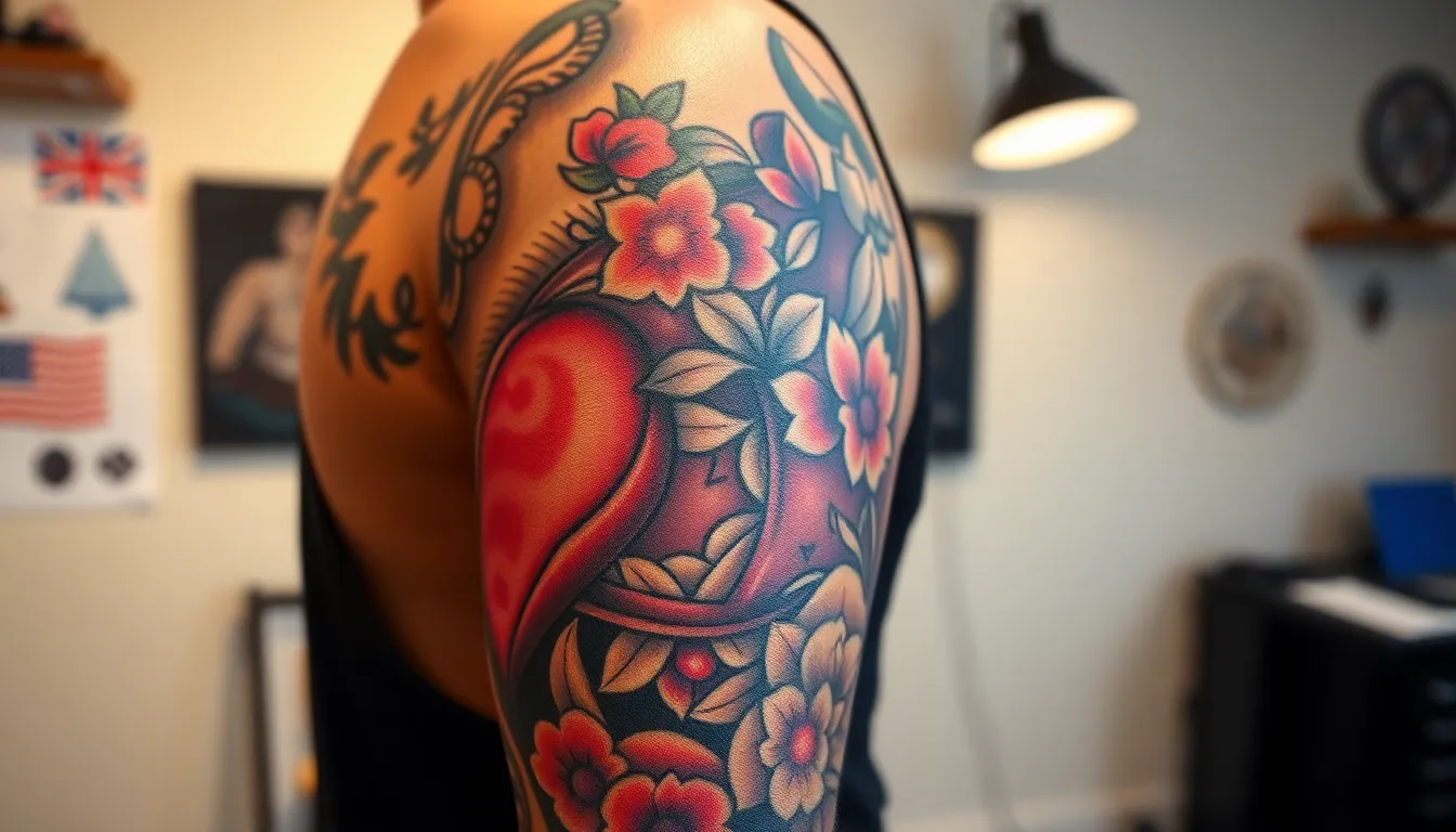 50 Heart Tattoo Designs for Men: Bold Ideas & Meaningful Styles (2025) 10 50 Heart Tattoo Designs for Men: Bold Ideas & Meaningful Styles (2025) 9