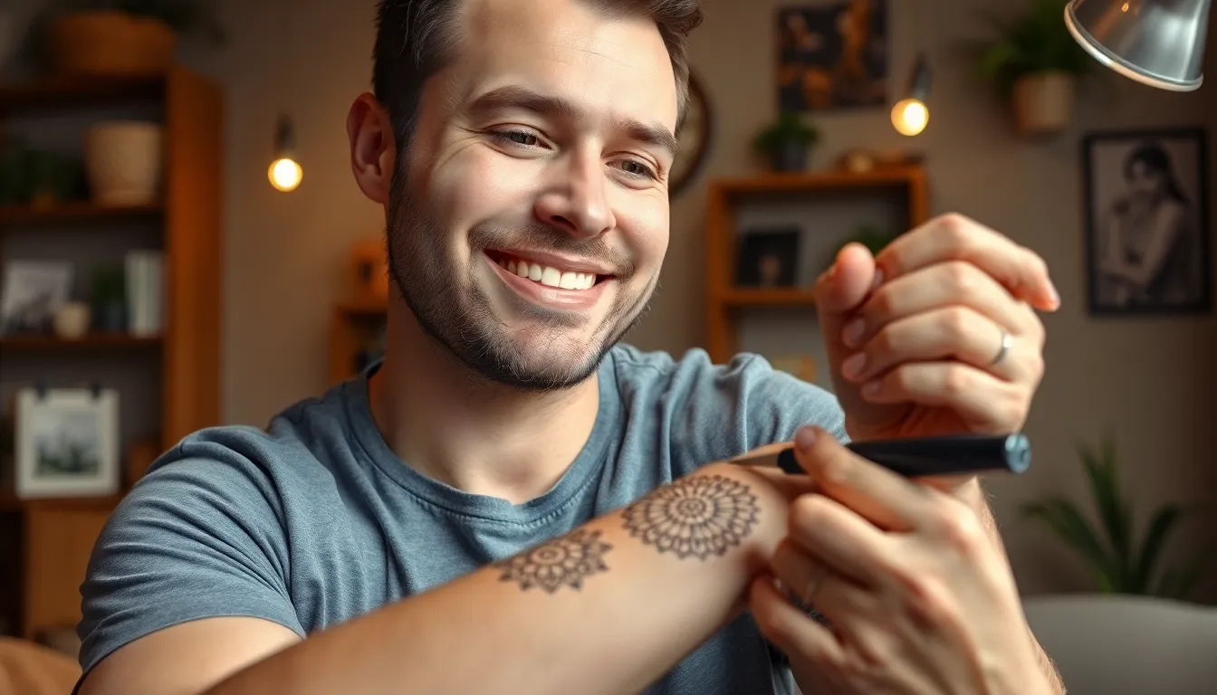 50+ Bold Henna Tattoo Designs for Men: From Tribal to Minimalist Styles 9