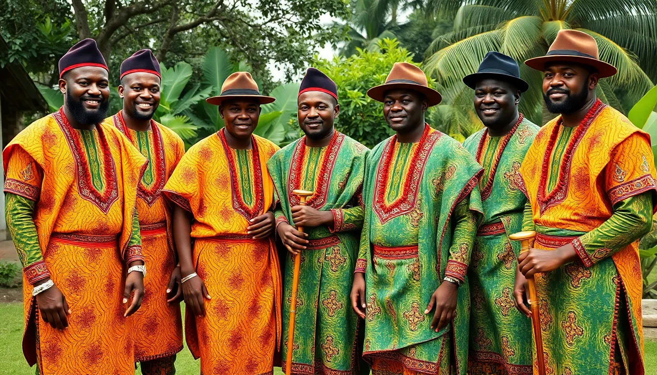 Ijaw Traditional Attire for Men: Complete Guide to George Wrappers & Cultural Dress 10 Ijaw Traditional Attire for Men: Complete Guide to George Wrappers & Cultural Dress 9