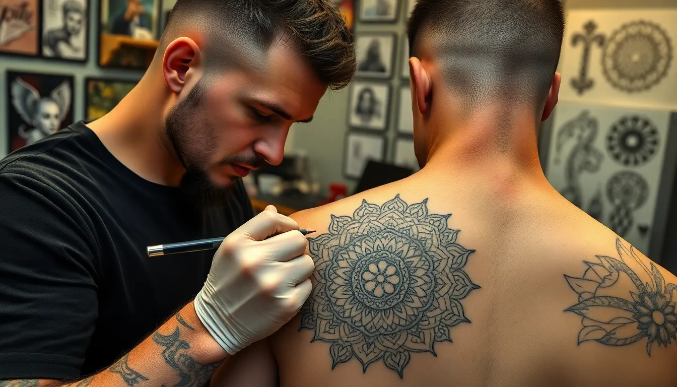 Ultimate Guide to Mandala Back Tattoos for Men: Designs, Meaning & Placement Tips 10 Ultimate Guide to Mandala Back Tattoos for Men: Designs, Meaning & Placement Tips 9