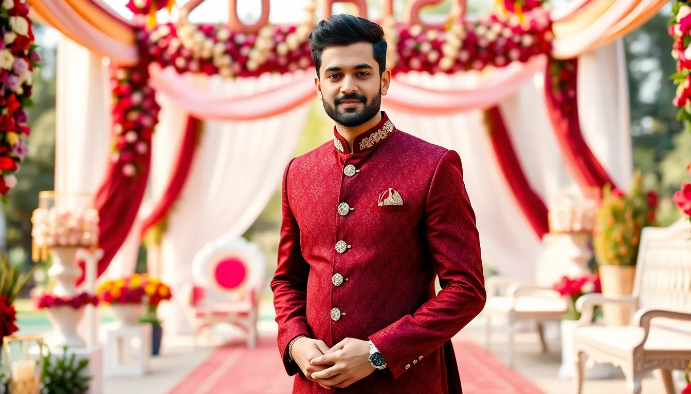 Maroon Jodhpuri Suits for Men: Style Guide, Best Occasions & Where to Buy 10 Maroon Jodhpuri Suits for Men: Style Guide, Best Occasions & Where to Buy 9