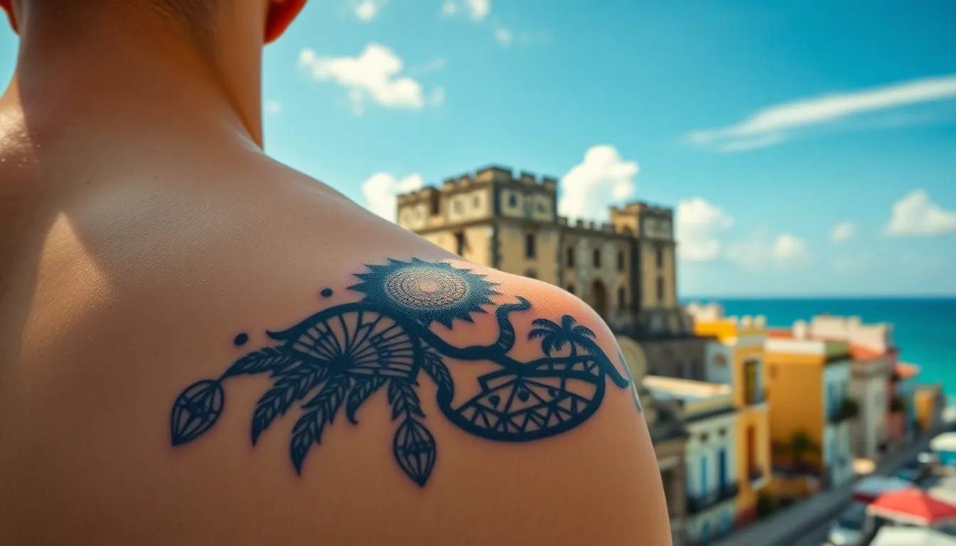 35 Puerto Rico Tattoo Ideas for Men: Flag, Taíno & Cultural Designs That Honor Heritage 10 35 Puerto Rico Tattoo Ideas for Men: Flag, Taíno & Cultural Designs That Honor Heritage 9