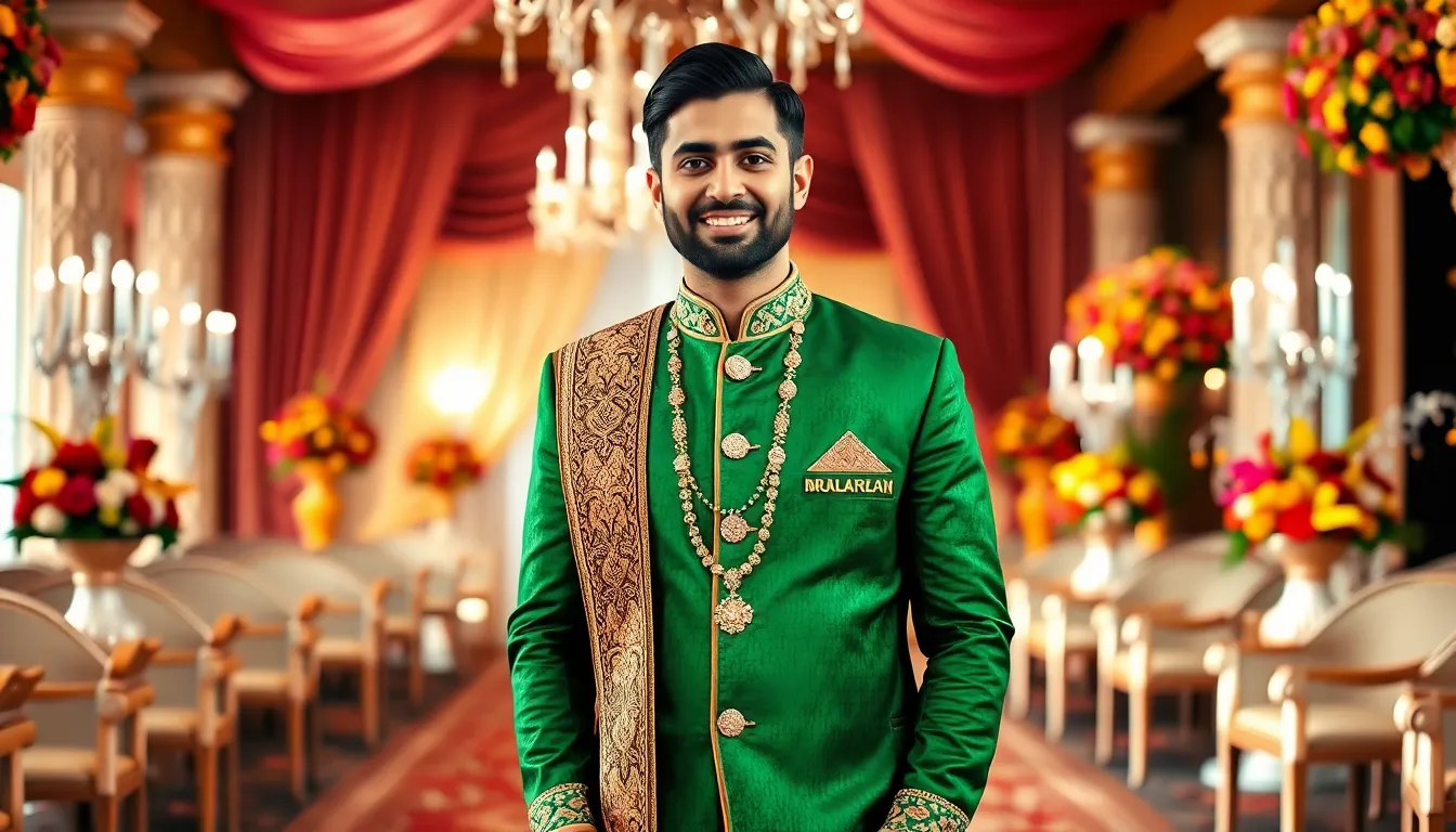 Sherwani with Shawl for Men: 7 Stunning Styles That Will Make You Stand Out 9