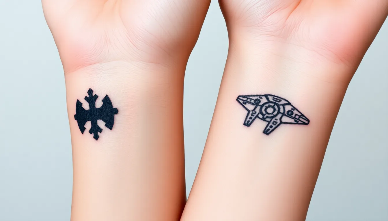 50+ Epic Star Wars Tattoo Ideas for Men: From Minimalist to Sleeve Designs 10 50+ Epic Star Wars Tattoo Ideas for Men: From Minimalist to Sleeve Designs 9