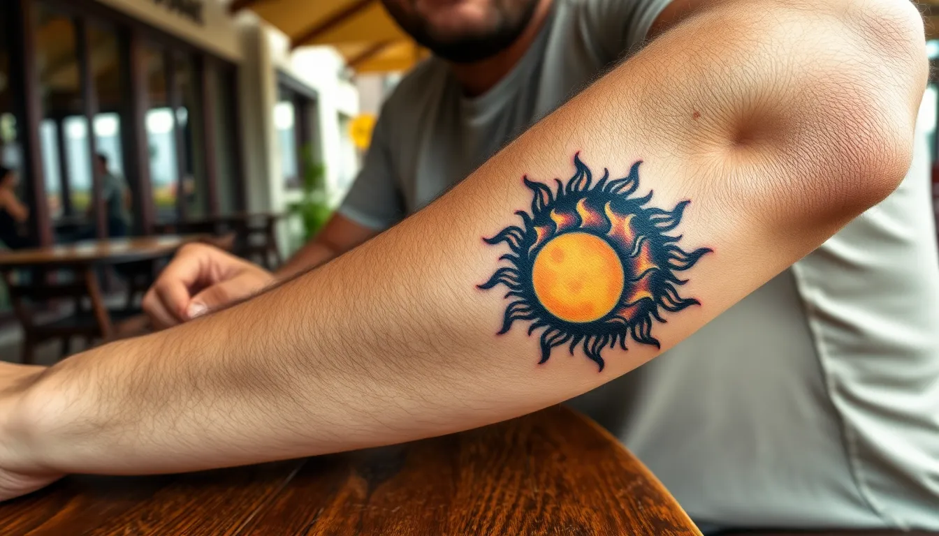 50+ Sun and Moon Tattoo Ideas for Men: Designs, Meanings & Placement Tips 10 50+ Sun and Moon Tattoo Ideas for Men: Designs, Meanings & Placement Tips 9