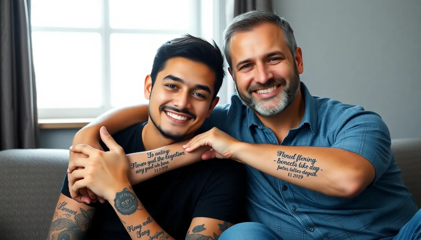 50+ Meaningful Tattoo Ideas for Men to Honor Their Sons (2025 Guide) 9