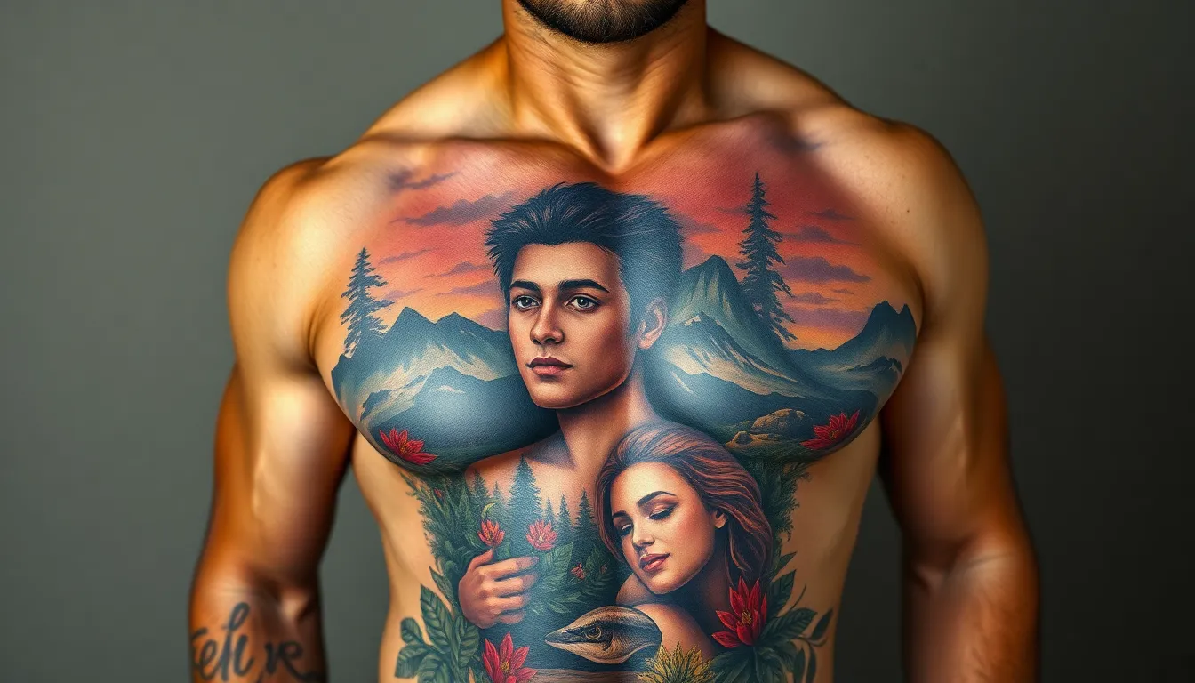 50+ Bold Stomach Tattoo Ideas for Men: From Tribal to Modern Designs 9