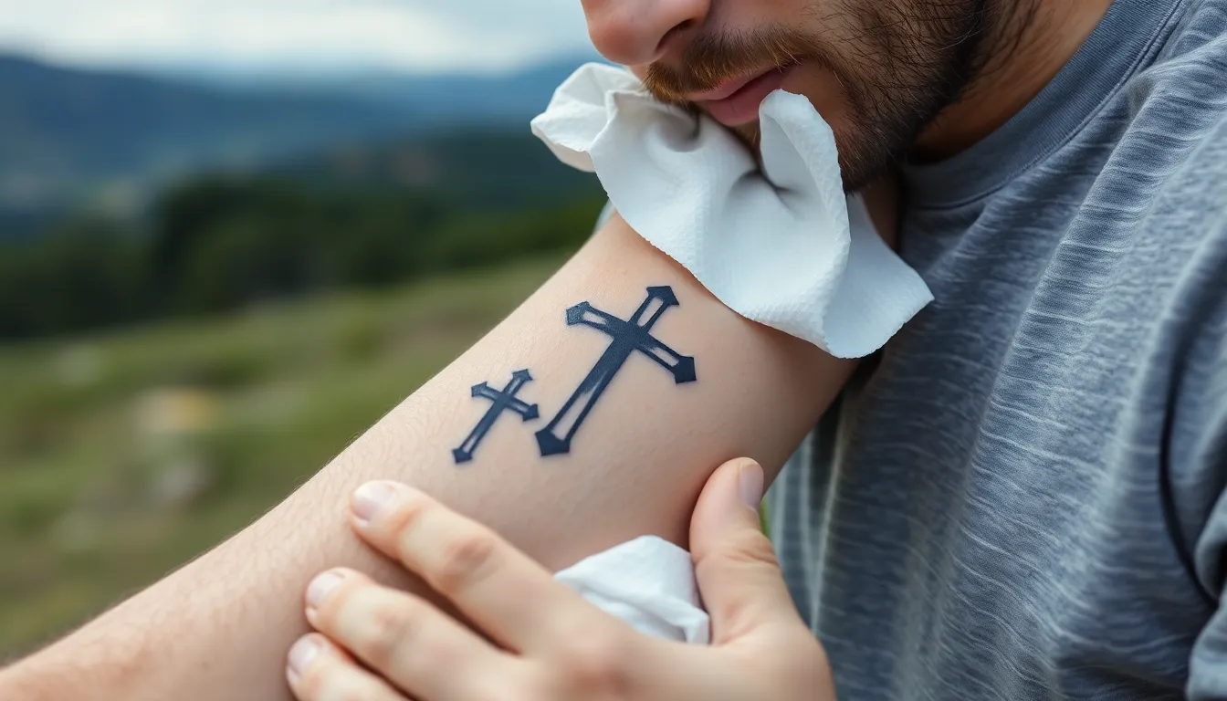 Three Crosses Tattoo for Men: Meaning, Designs & Placement Guide 2025 10 Three Crosses Tattoo for Men: Meaning, Designs & Placement Guide 2025 9