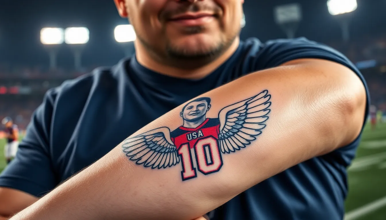 50+ Badass American Football Tattoo Ideas for Men Who Bleed Team Colors 12 50+ Badass American Football Tattoo Ideas for Men Who Bleed Team Colors 11