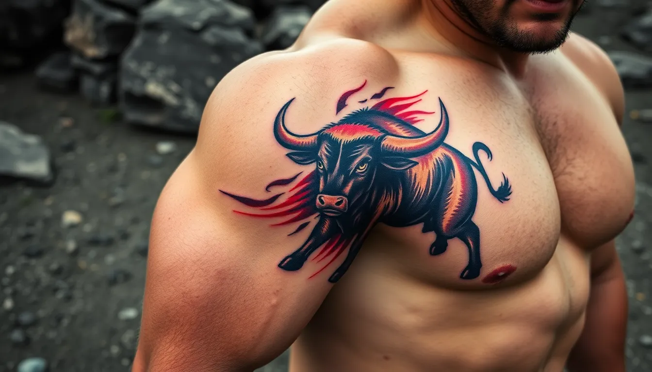 Bull Tattoo Designs for Men: 50+ Powerful Ideas & Symbolic Meanings 11