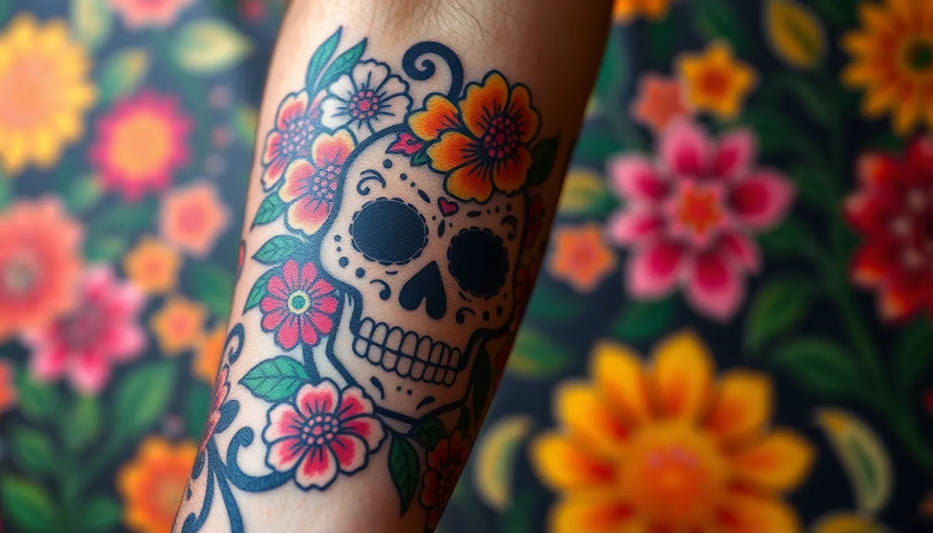 50+ Candy Skull Tattoo Ideas for Men: Bold Designs & Cultural Meanings Explained 11