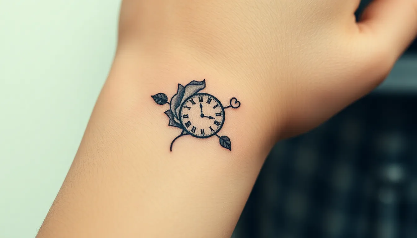 45 Best Clock and Rose Tattoo Designs for Men: Meanings, Styles & Placement Ideas 12 45 Best Clock and Rose Tattoo Designs for Men: Meanings, Styles & Placement Ideas 11