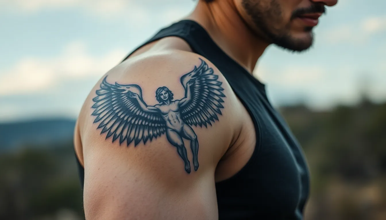 Falling Angel Tattoo for Men: 50+ Powerful Designs & Hidden Meanings Revealed 12 Falling Angel Tattoo for Men: 50+ Powerful Designs & Hidden Meanings Revealed 11