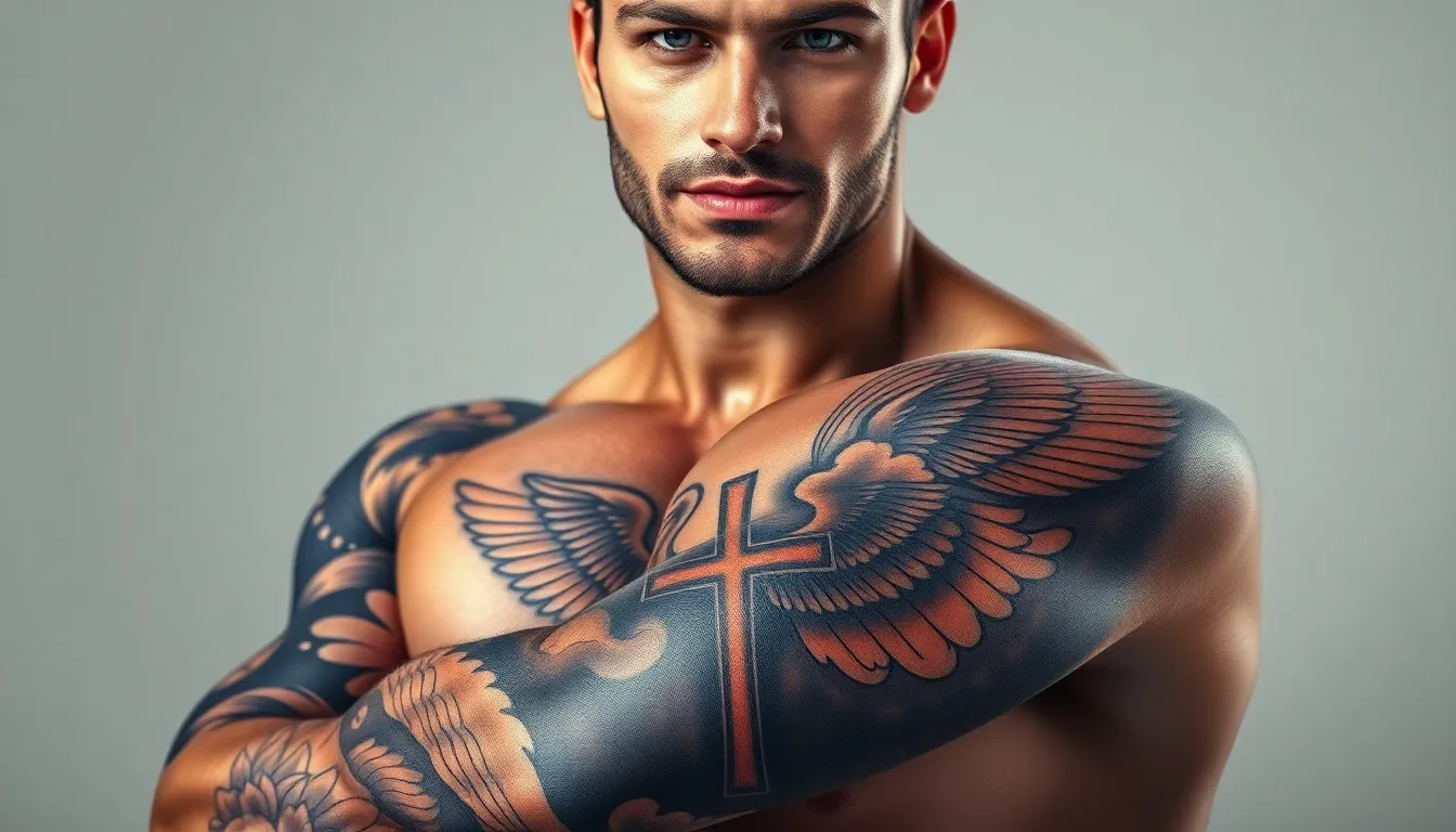 50+ Epic Fill In Tattoo Ideas for Men's Sleeves That Actually Work 12 50+ Epic Fill In Tattoo Ideas for Men's Sleeves That Actually Work 11