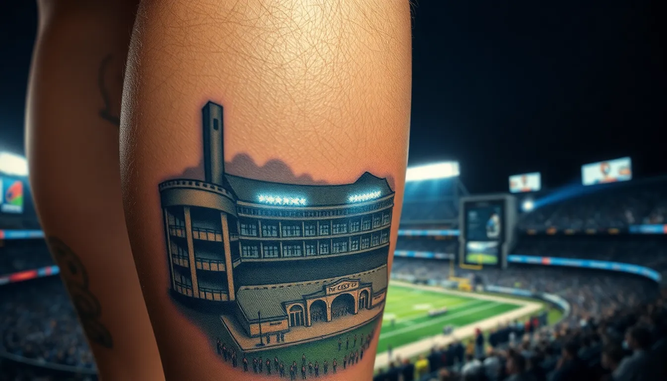 50+ Football Tattoo Ideas for Men's Legs: Team Logos, Players & Championship Designs 11