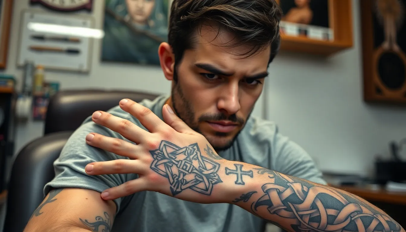 25 Hand Tattoo Cover Up Ideas for Men That Actually Work (2025 Guide) 12 25 Hand Tattoo Cover Up Ideas for Men That Actually Work (2025 Guide) 11