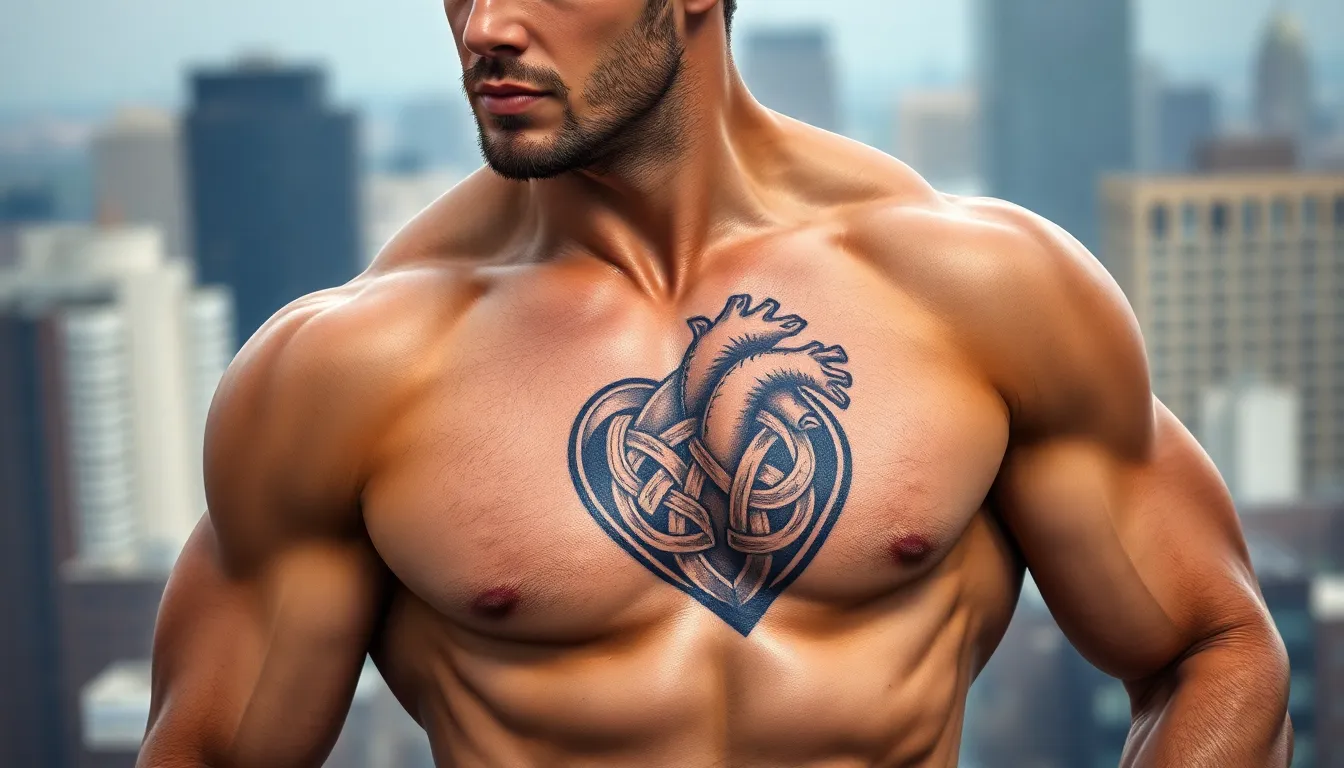 50 Heart Tattoo Designs for Men: Bold Ideas & Meaningful Styles (2025) 12 50 Heart Tattoo Designs for Men: Bold Ideas & Meaningful Styles (2025) 11