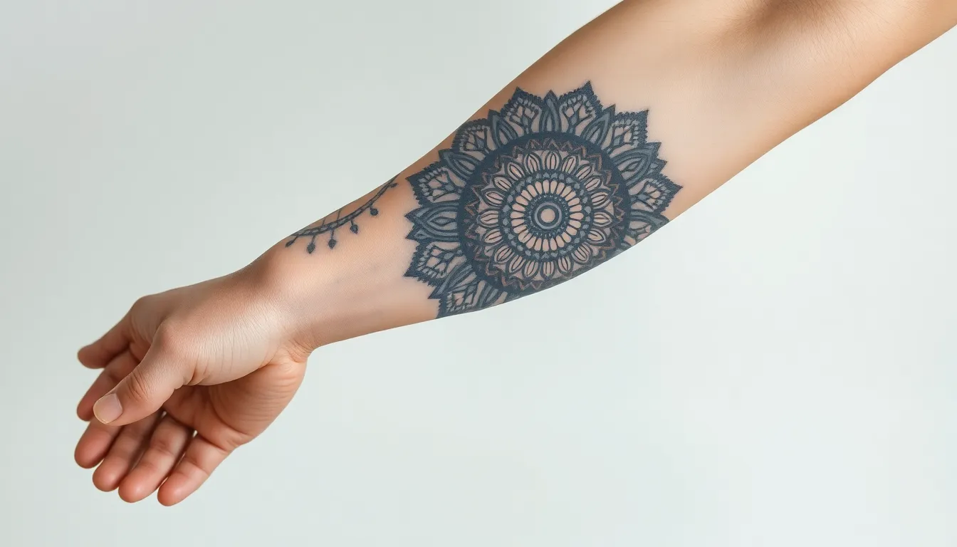 Mandala Tattoo Sleeve for Men: Sacred Geometry Designs & Placement Guide 12 Mandala Tattoo Sleeve for Men: Sacred Geometry Designs & Placement Guide 11