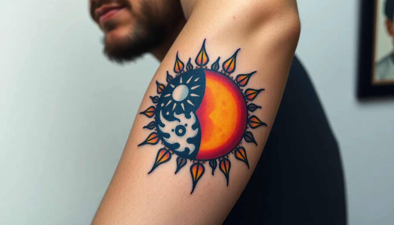 50 Stunning Moon Tattoo Designs for Men: From Minimalist to Bold Sleeve Ideas 12 50 Stunning Moon Tattoo Designs for Men: From Minimalist to Bold Sleeve Ideas 11
