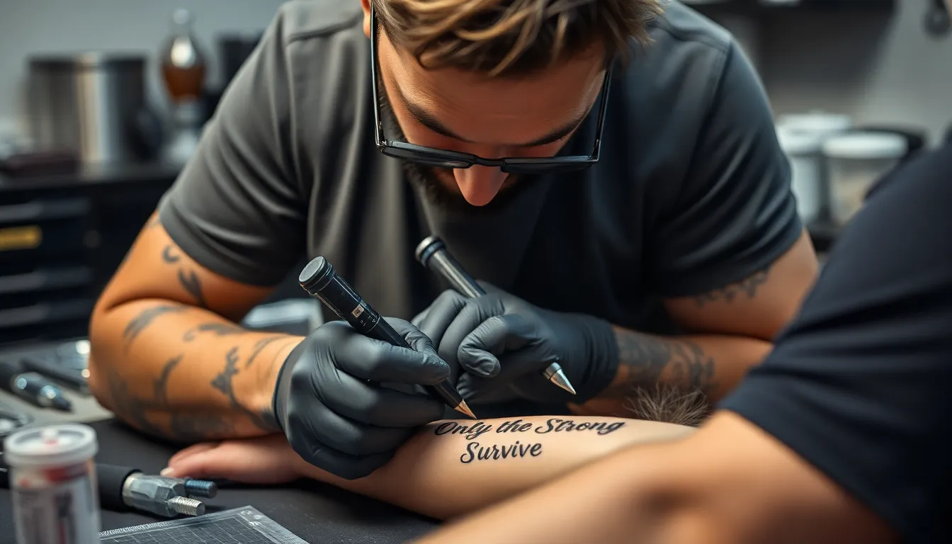 Only the Strong Survive Tattoo for Men: Design Ideas, Placement & Meaning Guide 12 Only the Strong Survive Tattoo for Men: Design Ideas, Placement & Meaning Guide 11