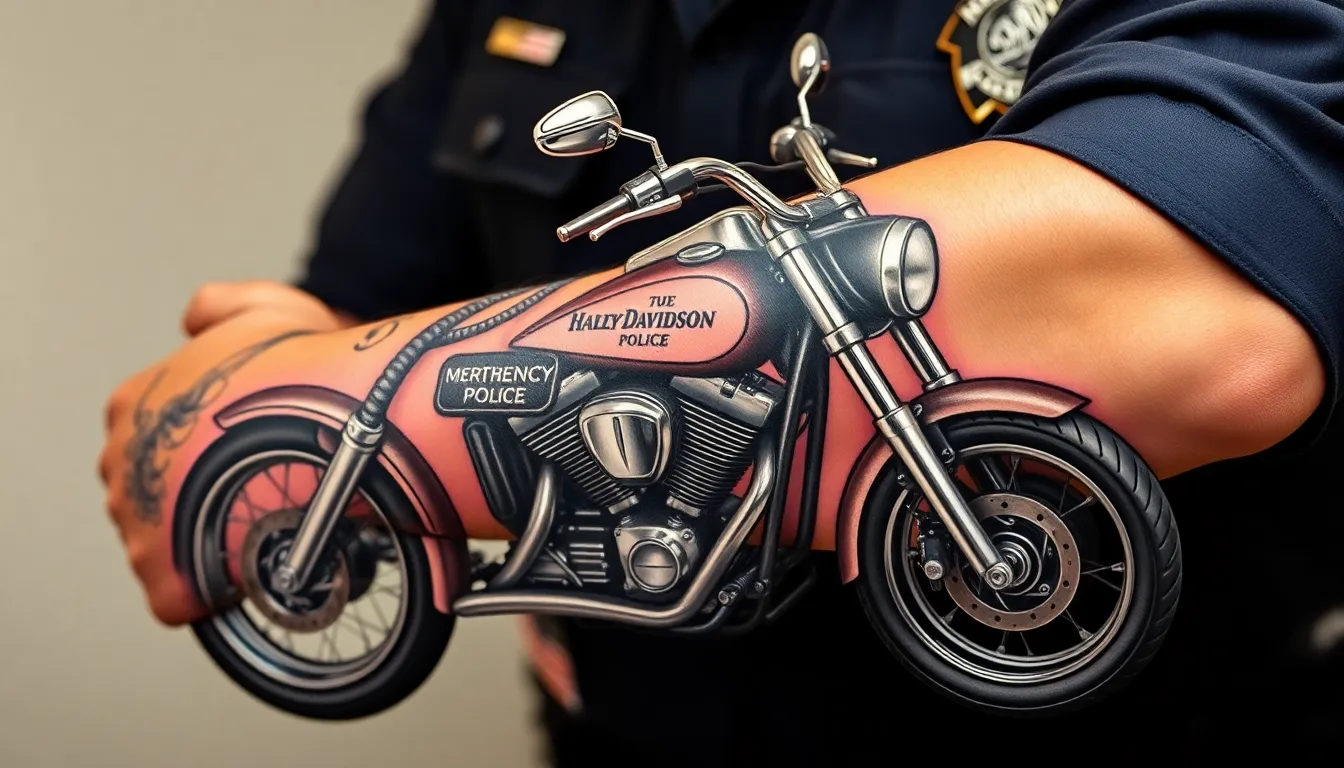 25 Powerful Police Tattoo Ideas for Men: Badges, Thin Blue Line & Memorial Designs 12 25 Powerful Police Tattoo Ideas for Men: Badges, Thin Blue Line & Memorial Designs 11