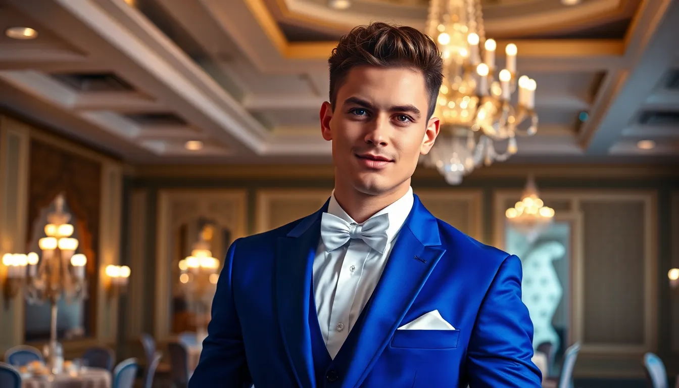 Best Blue Prom Suits for Men: Navy, Royal & Light Blue Styles Under $200 12 Best Blue Prom Suits for Men: Navy, Royal & Light Blue Styles Under $200 11