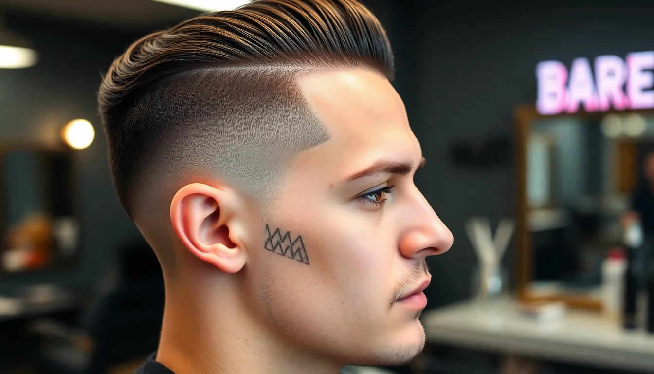 25 Stunning Shaved Head Designs for Men: From Classic to Creative Patterns 12 25 Stunning Shaved Head Designs for Men: From Classic to Creative Patterns 11