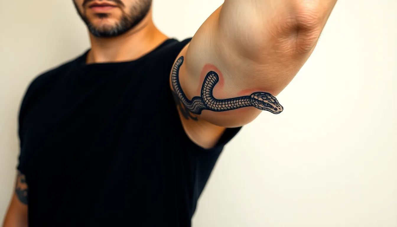 Snake Arm Tattoo for Men: 50+ Bold Designs & Cultural Meanings Guide 12 Snake Arm Tattoo for Men: 50+ Bold Designs & Cultural Meanings Guide 11