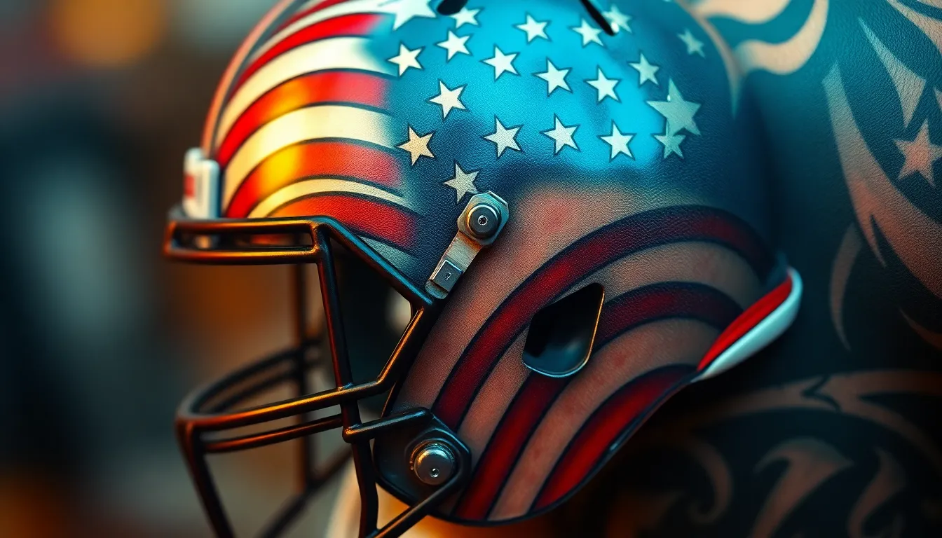 50+ Badass American Football Tattoo Ideas for Men Who Bleed Team Colors 14 50+ Badass American Football Tattoo Ideas for Men Who Bleed Team Colors 13