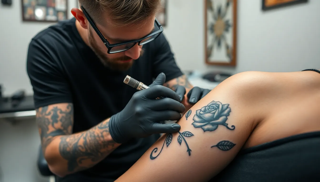 Black Rose Tattoo for Men: Bold Designs, Meanings & Complete Guide 2025 14 Black Rose Tattoo for Men: Bold Designs, Meanings & Complete Guide 2025 13