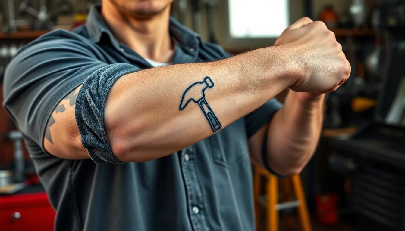 50 Best Blue Collar Tattoo Ideas for Men Who Work Hard and Ink Harder 14 50 Best Blue Collar Tattoo Ideas for Men Who Work Hard and Ink Harder 13