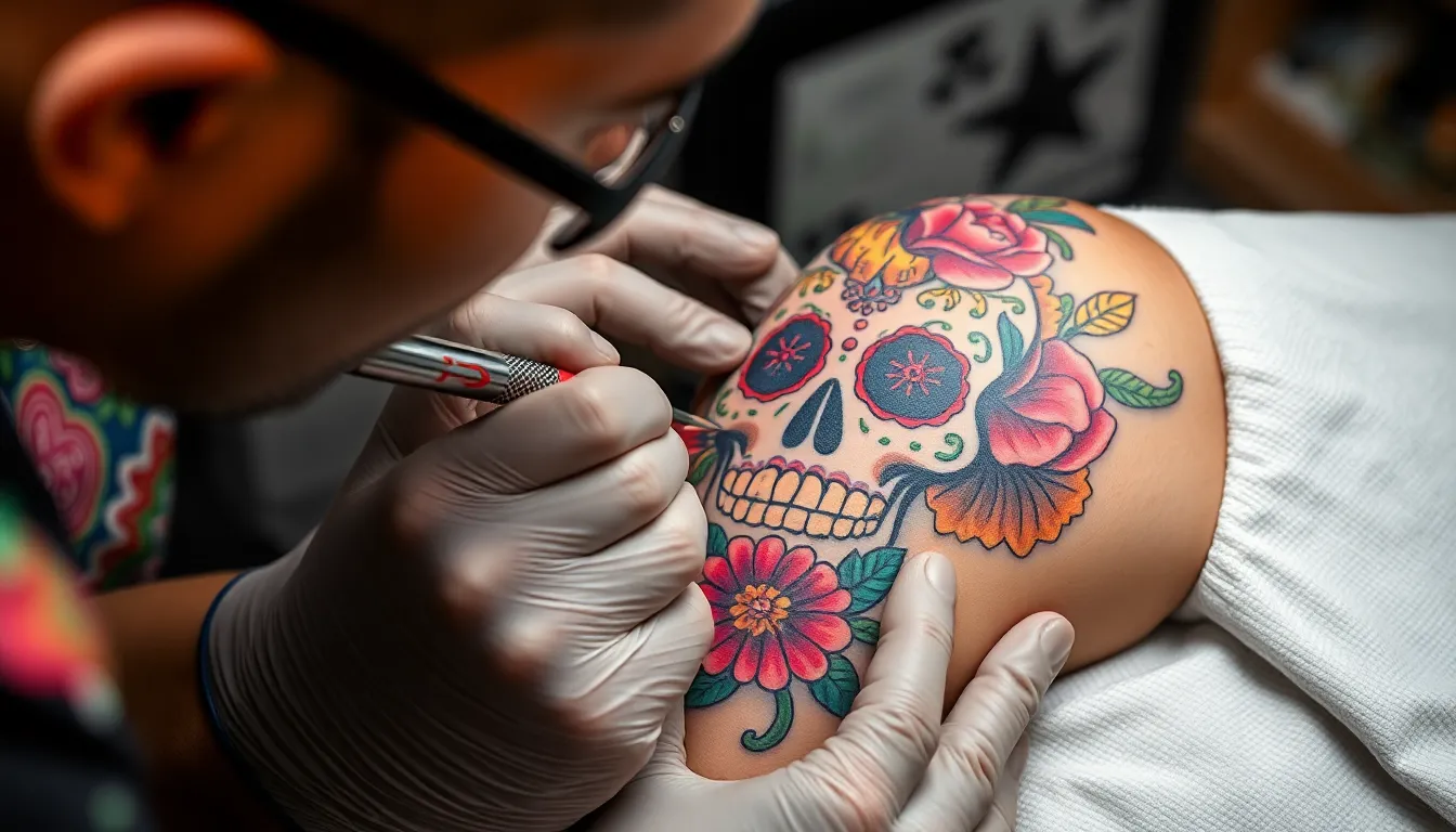 50+ Candy Skull Tattoo Ideas for Men: Bold Designs & Cultural Meanings Explained 13
