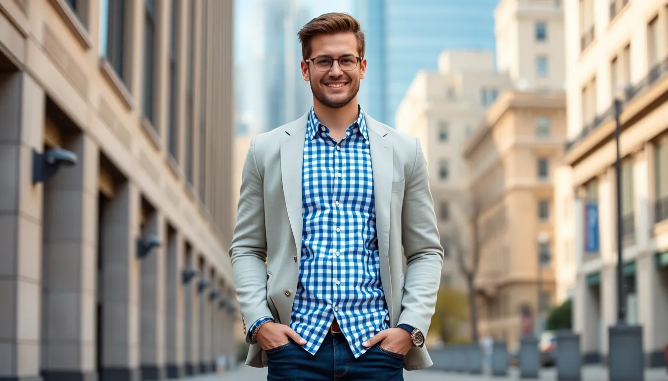 25 Stylish Check Shirt Outfit Ideas Every Man Needs to Try in 2025 13