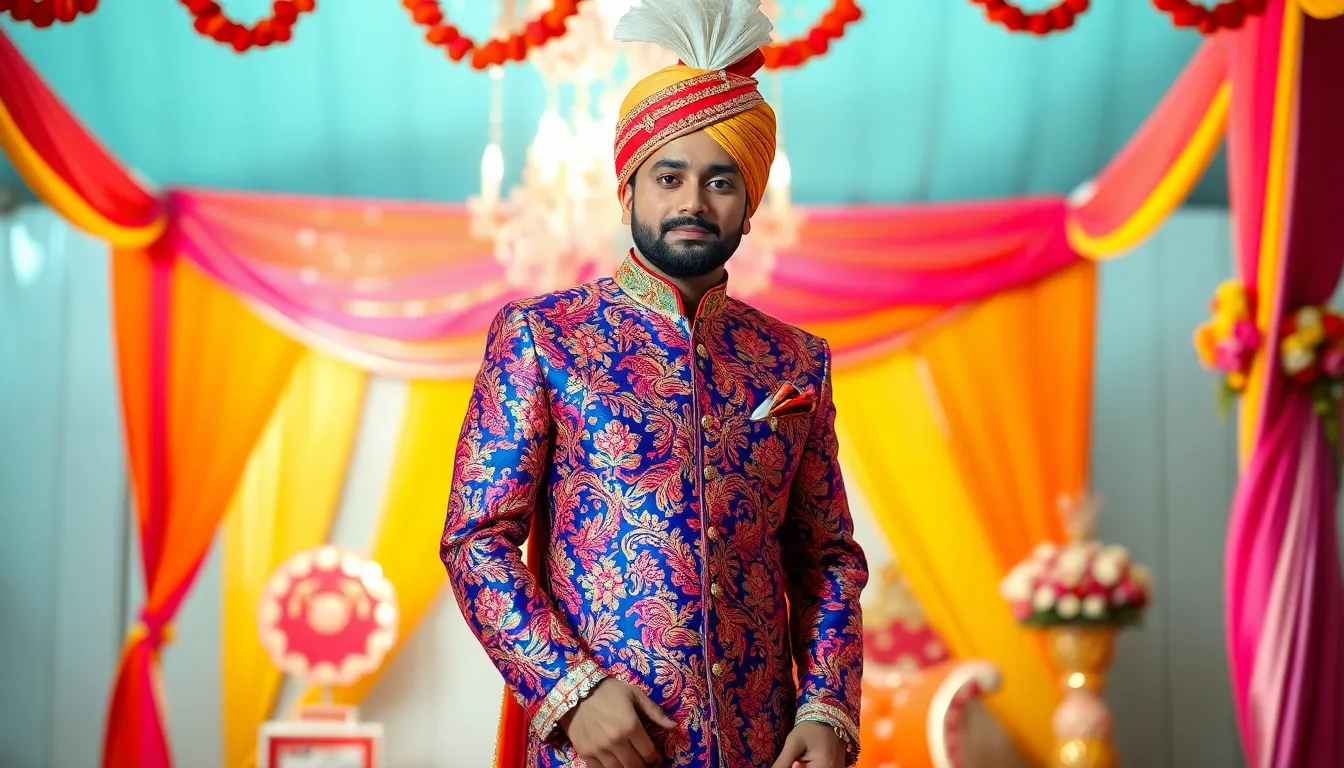 Indian Wedding Suits: Best Coat Pant Combinations for Grooms 2025 14 Indian Wedding Suits: Best Coat Pant Combinations for Grooms 2025 13