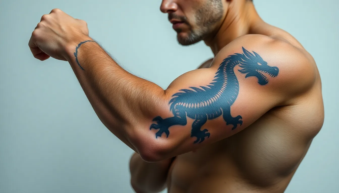 50+ Epic Dragon Tattoo Designs for Men's Forearms (2025 Style Guide) 13