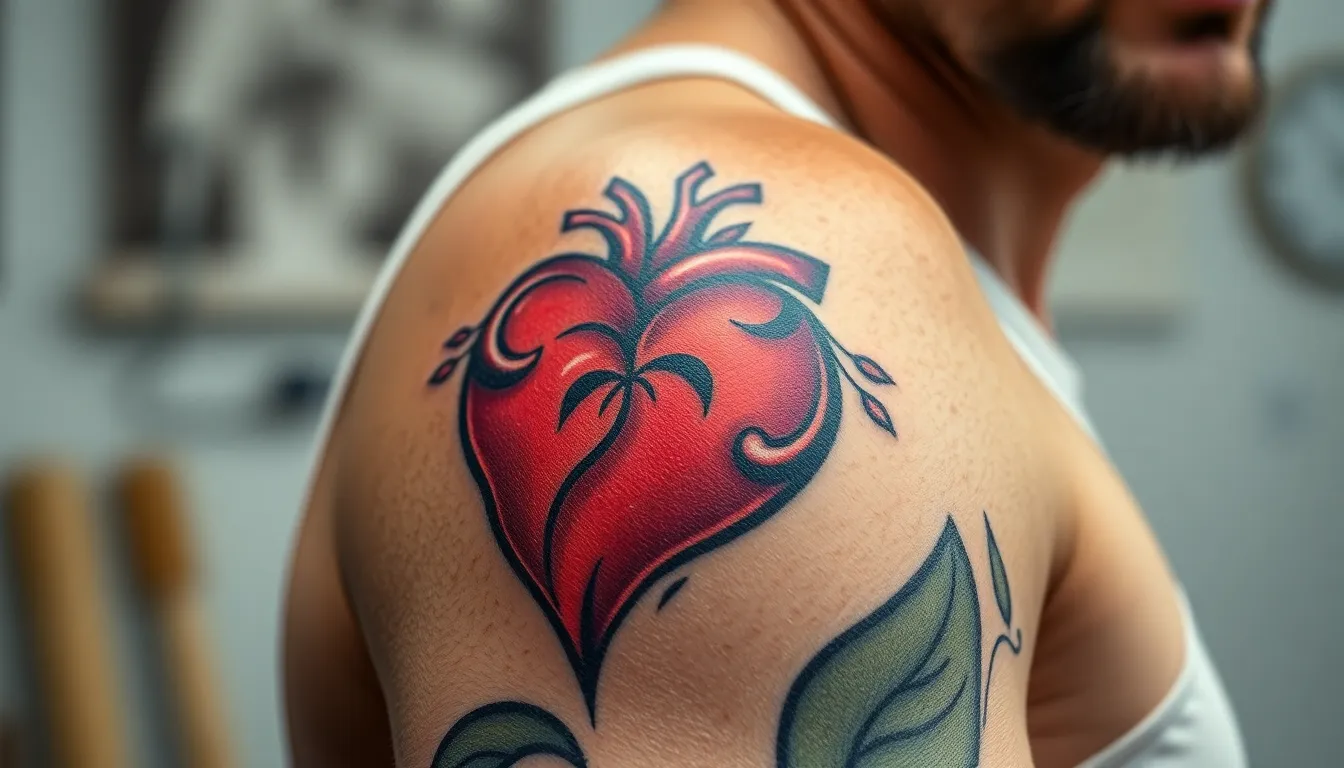 50 Heart Tattoo Designs for Men: Bold Ideas & Meaningful Styles (2025) 14 50 Heart Tattoo Designs for Men: Bold Ideas & Meaningful Styles (2025) 13