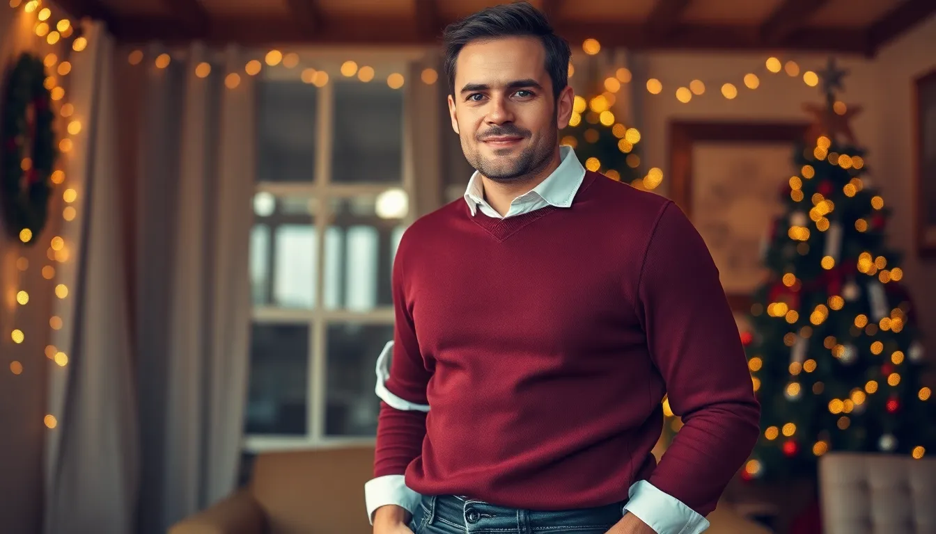Men's Casual Christmas Party Outfit Ideas That Actually Look Good in 2025 14 Men's Casual Christmas Party Outfit Ideas That Actually Look Good in 2025 13