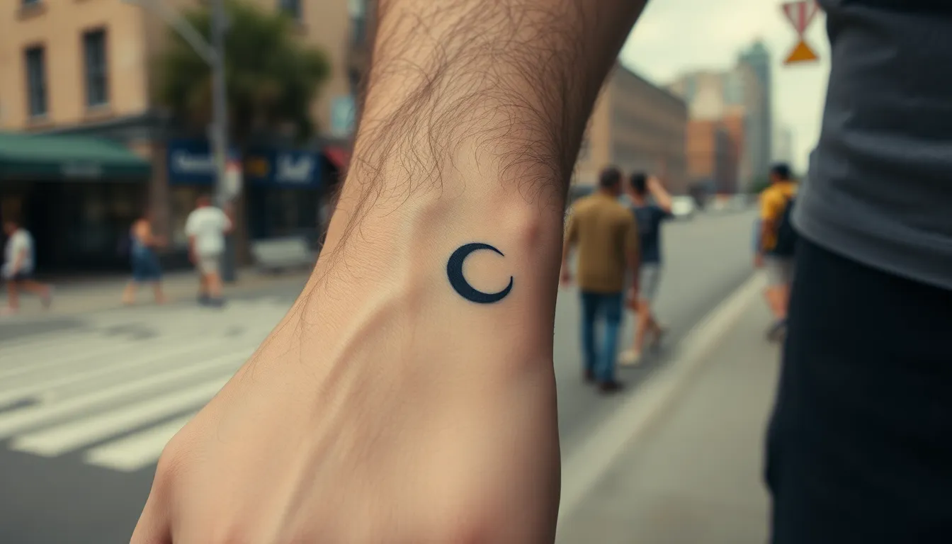 50 Stunning Moon Tattoo Designs for Men: From Minimalist to Bold Sleeve Ideas 14 50 Stunning Moon Tattoo Designs for Men: From Minimalist to Bold Sleeve Ideas 13