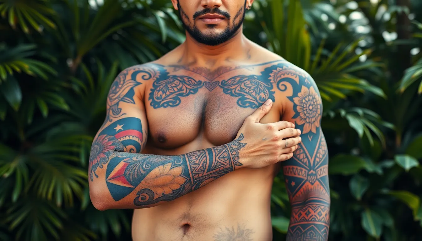 35 Puerto Rico Tattoo Ideas for Men: Flag, Taíno & Cultural Designs That Honor Heritage 14 35 Puerto Rico Tattoo Ideas for Men: Flag, Taíno & Cultural Designs That Honor Heritage 13