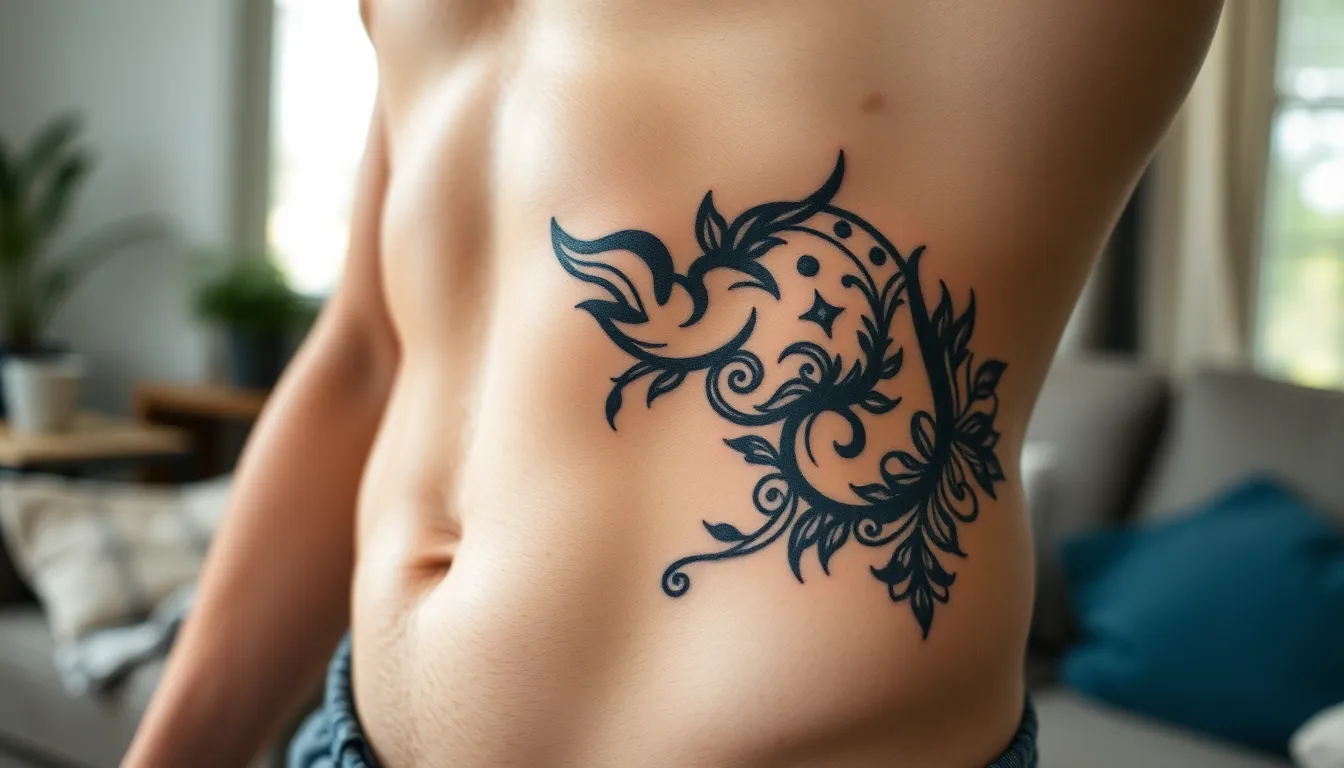 50+ Bold Stomach Tattoo Ideas for Men: From Tribal to Modern Designs 13